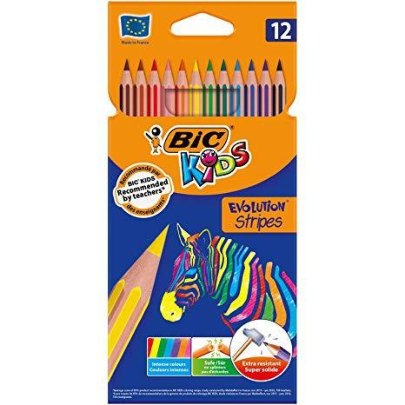 BIC KIDS EVOLUTION MATITE COLORATE ASTUCCIO DA 12 COLORI ASSORTITI