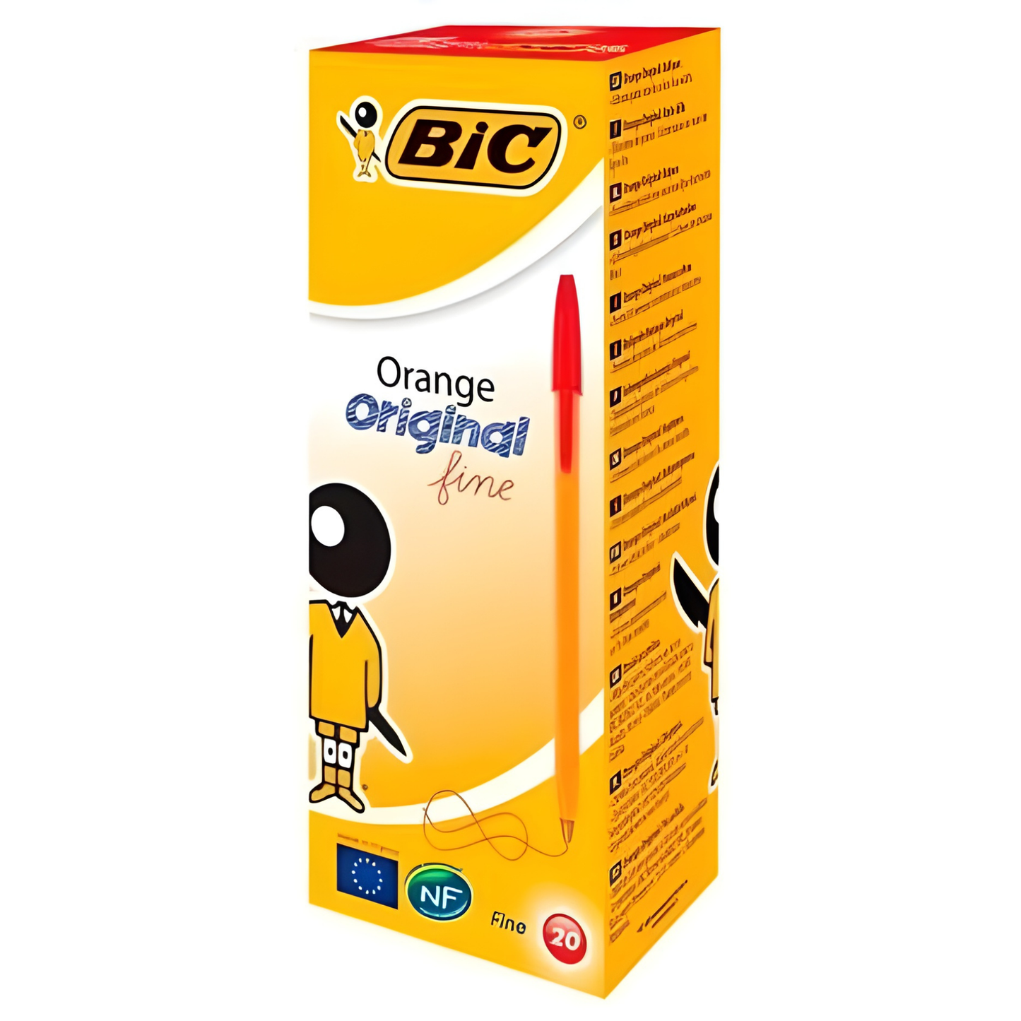 PENNA BIC ORANGE ORIGINAL FINE ROSSA - CONF. 20 PZ.