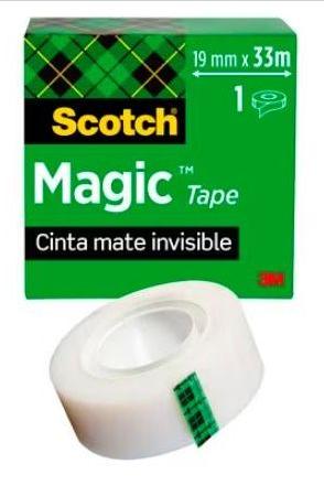 SCOTCH MAGIC NASTRO ADESIVO INVISIBILE 508 ROTOLO 19MM X 33MM