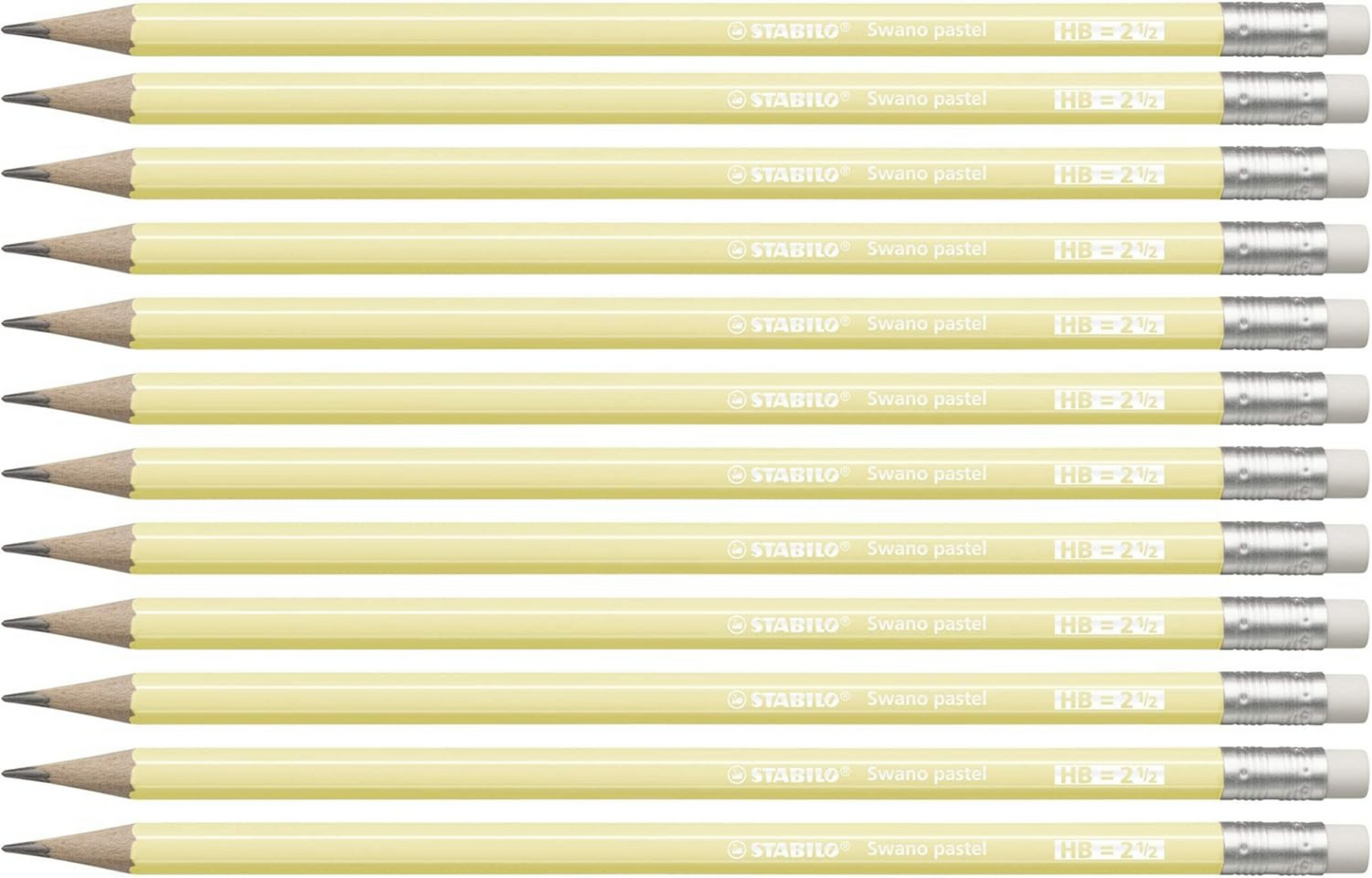 MATITA STABILO GRAFITE CON GOMMA SWANO PASTELLO