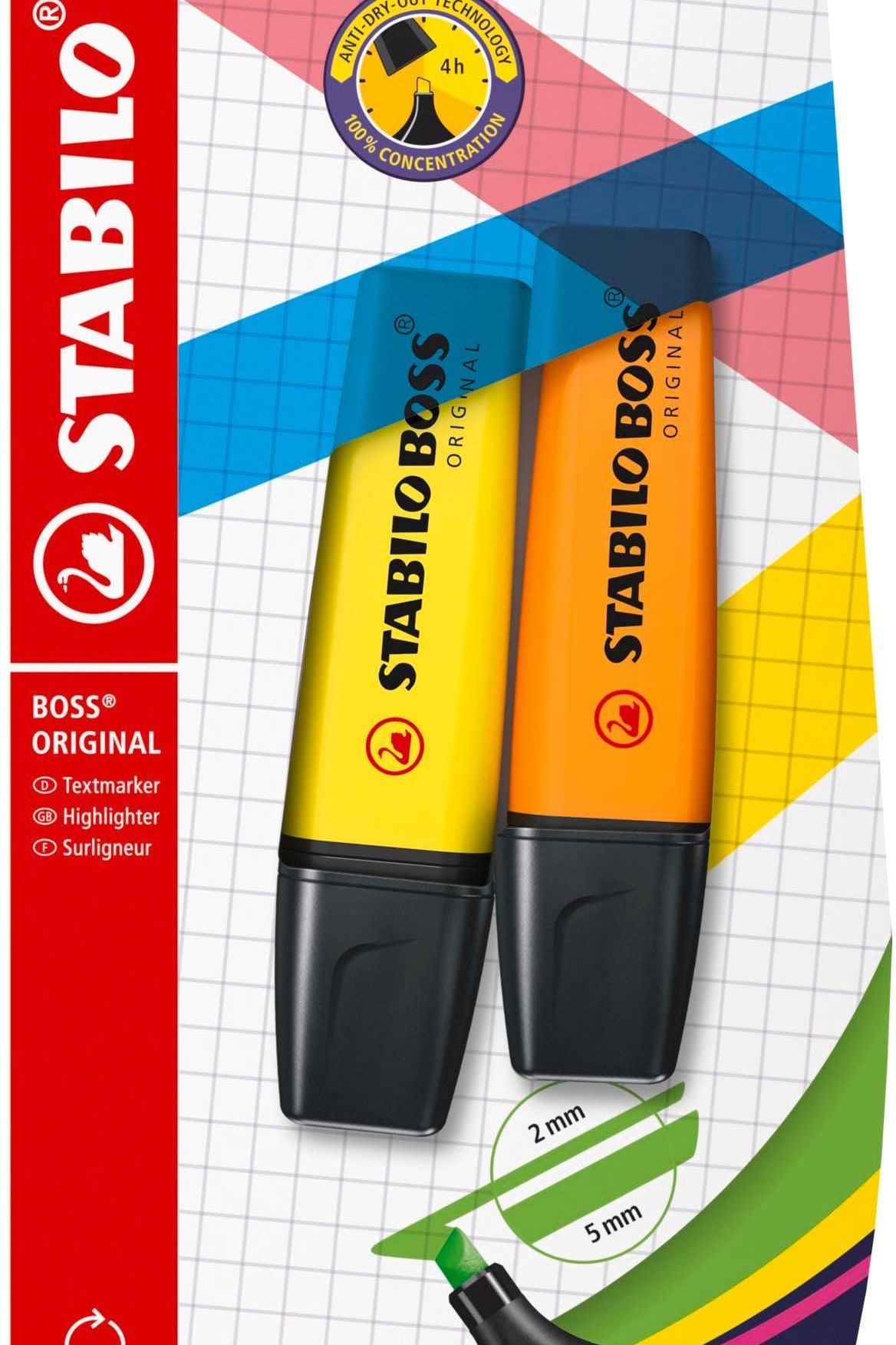 STABILO BOSS ORIGINAL EVIDENZIATORE 4 COLORI PASTELLO