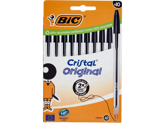 Bic Cristal Original 1.0 mm nere 10 pz