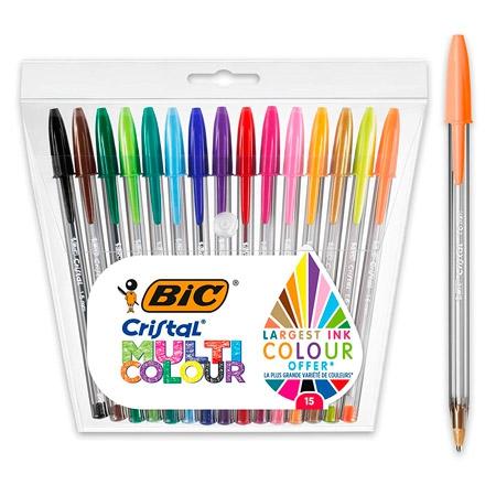 BIC CRISTAL MULTICOLOR BLISTER 15 PZ