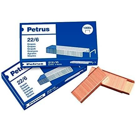 PETRUS 22/6 PUNTI RAMATI -SCATOLA DA 1000-