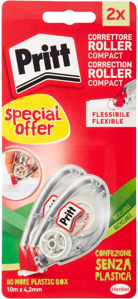 PRITT correttore Roller Compact 4,2mm 10m 2 pz