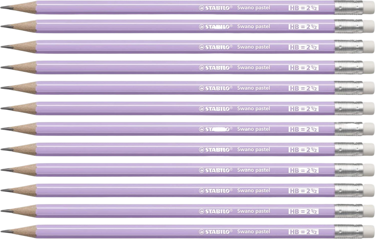 MATITA STABILO GRAFITE CON GOMMA SWANO PASTELLO