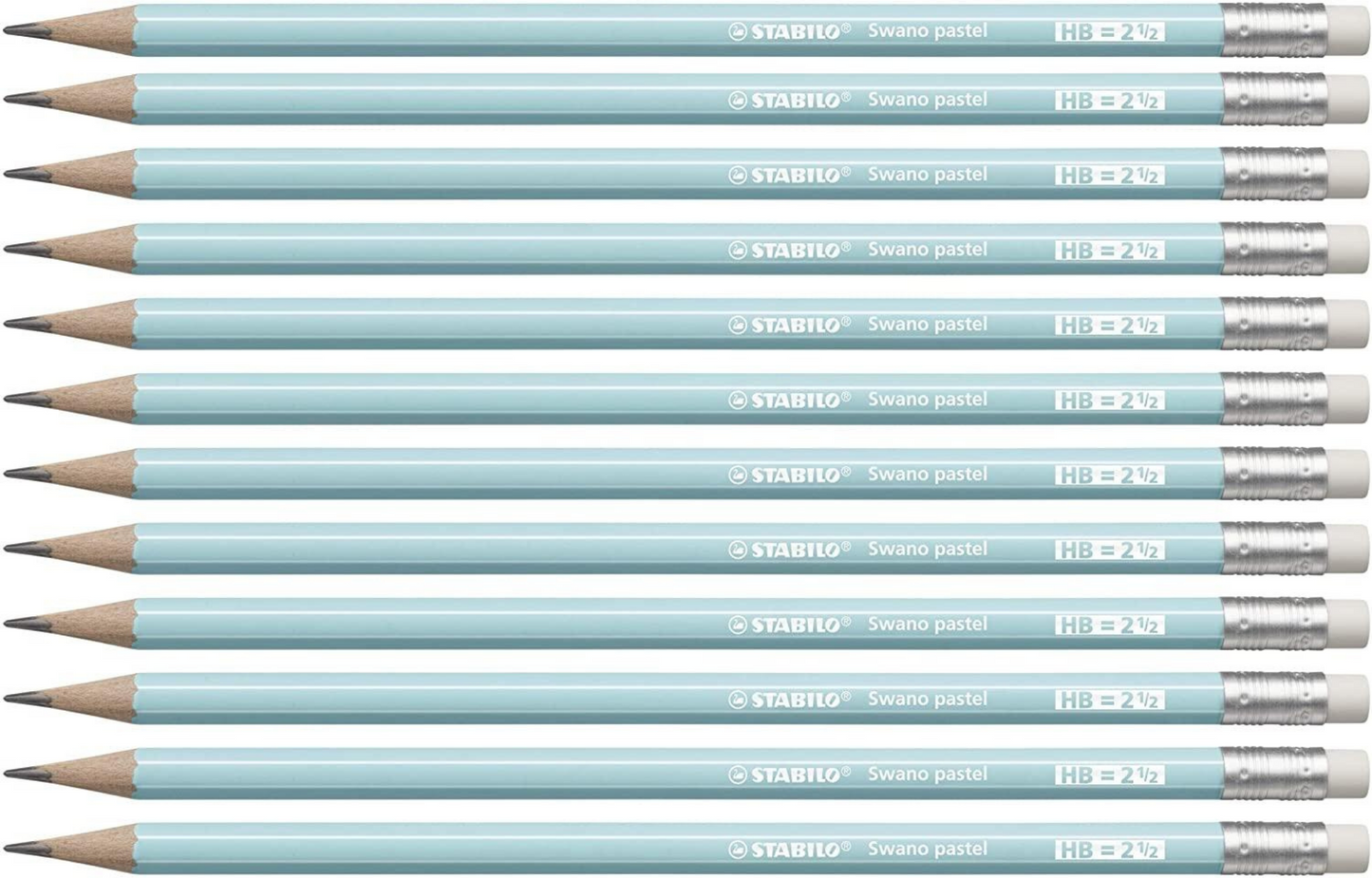 MATITA STABILO GRAFITE CON GOMMA SWANO PASTELLO