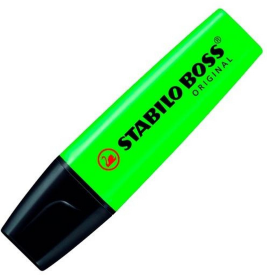 STABILO BOSS ORIGINAL VERDE FLUORESCENTE
