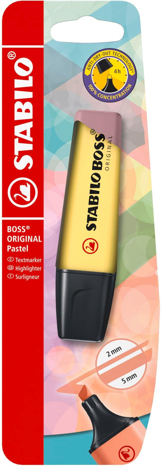 STABILO Boss Original Pastel evidenziatore giallo banana - blister da 1 pz.
