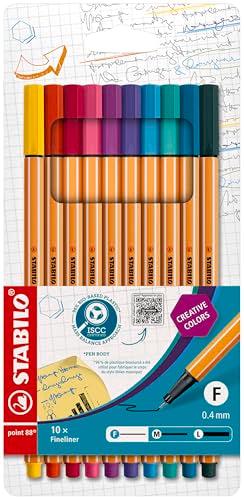 STABILO point 88 penna fineliner - astuccio da 10 pz.